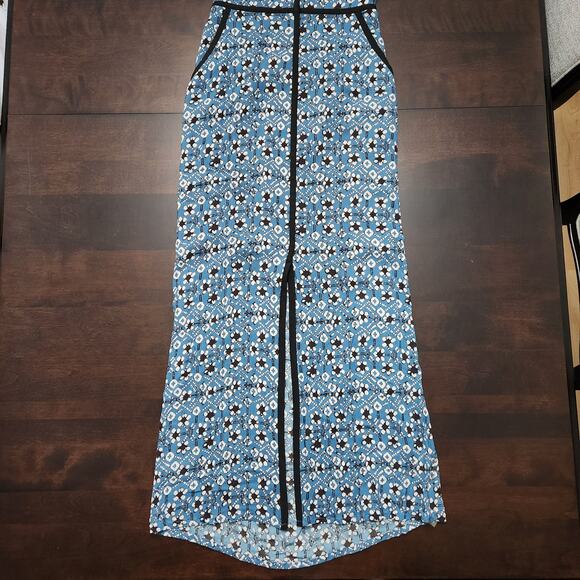 Margaret O'Leary Floral Back Cut Out Maxi Dress Size Small - Picture 3 of 7